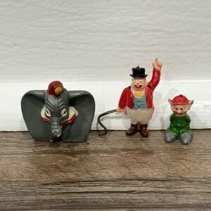 Disneykins Marx 1960s Dumbo Timothy‎ Mouse Circus Ringmaster Plastic Figurines
